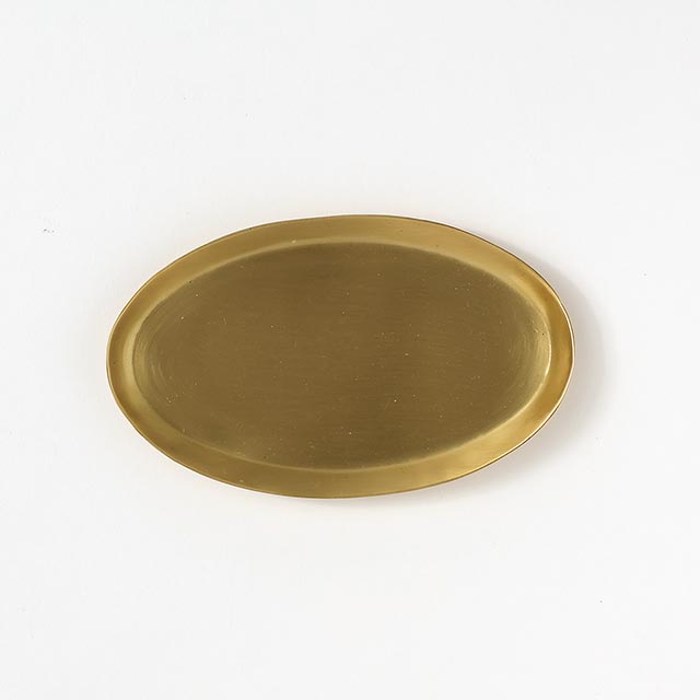 BRASS 真鍮オーバルトレイ