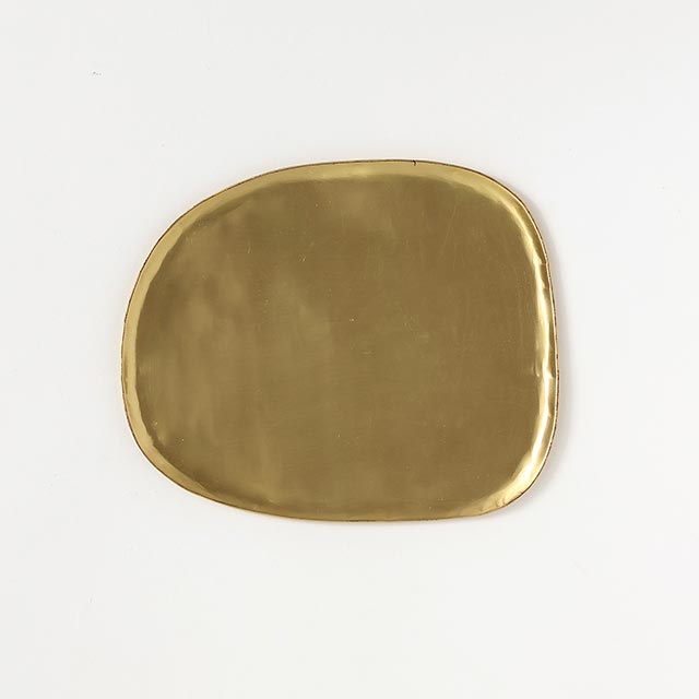 BRASS 真鍮変形トレイ