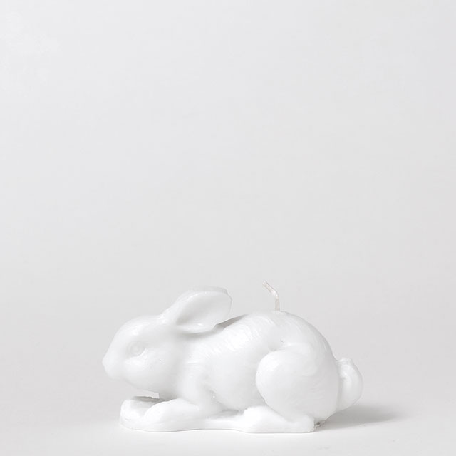 キャンドル ウサギ ホワイト