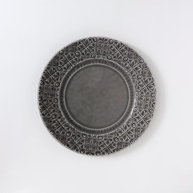 Bordallo Pinheiro チャージャープレート グレー