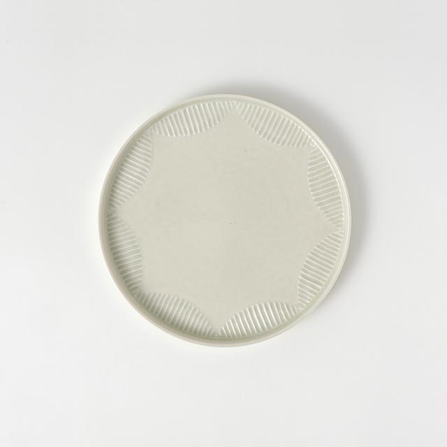 小倉夏樹　切立フラットプレート（S)　白