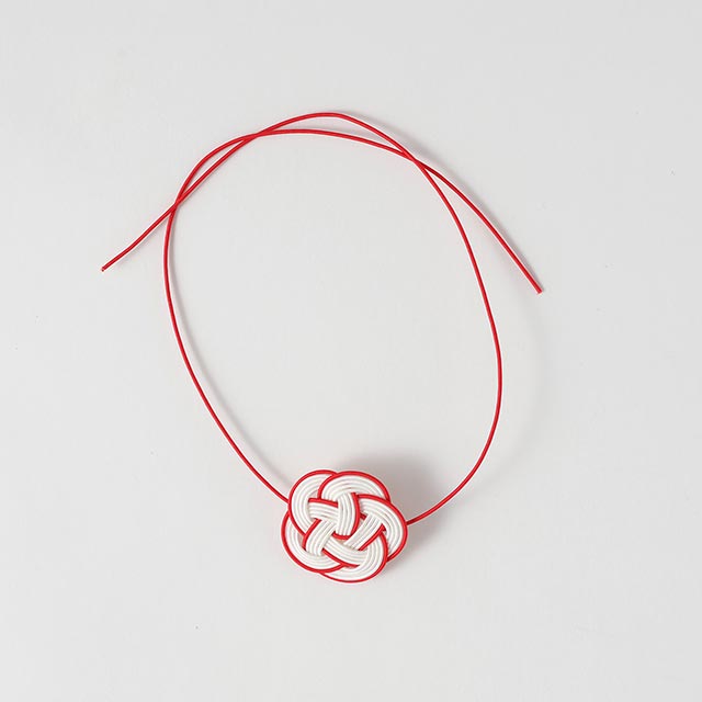 mty 水引DECO 梅 白/金