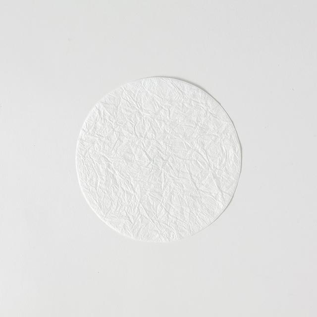 mty modern和紙サークルマット小 白