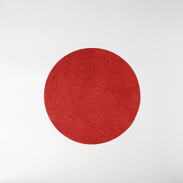 mty modern和紙サークルマット大 赤