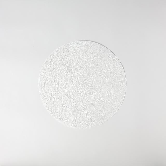 mty modern和紙サークルマット大　白