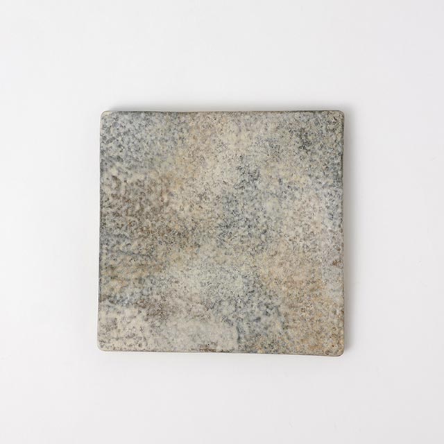 高木浩二 彩泥四角皿