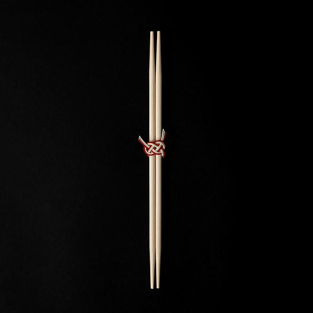 mty modern水引結び祝箸　赤／白