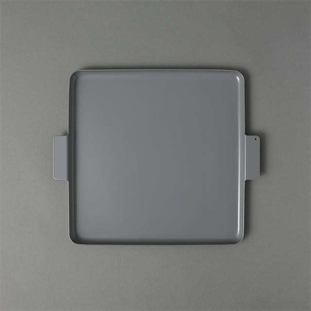 Y.iihoshiスクエアアルミトレイ グレー