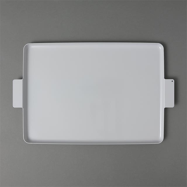 Y.iihoshiレクタングルアルミトレイ ペールホワイト