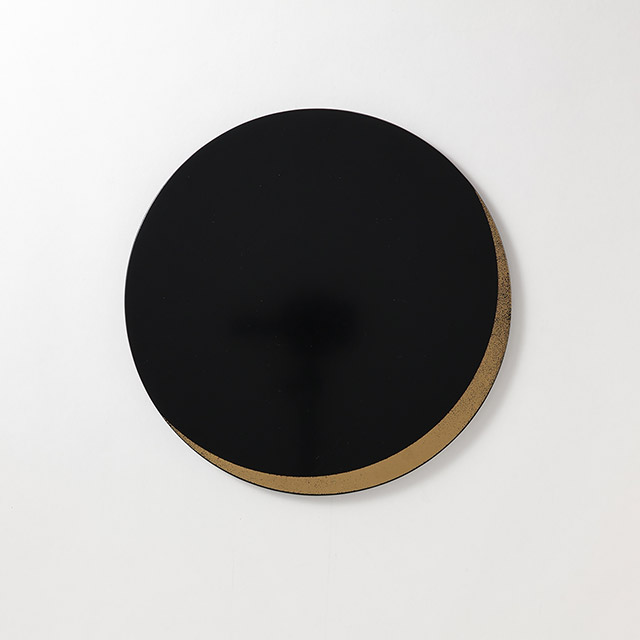 URUSHI 金ライン満月盆 黒