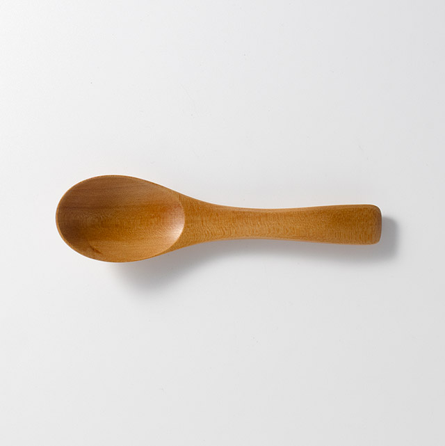 白木　スープスプーン