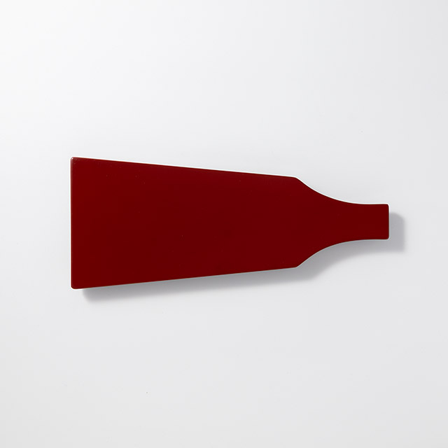 本漆　羽子板形盛皿