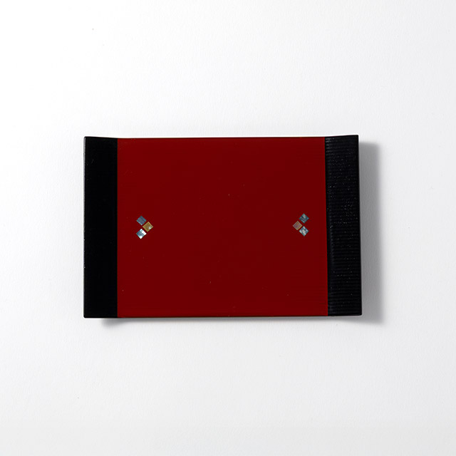 漆銘々皿 長方形シェル入り