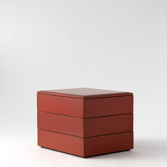 朱(平安)取皿付三段重(クラシック50%|旧38,500円)