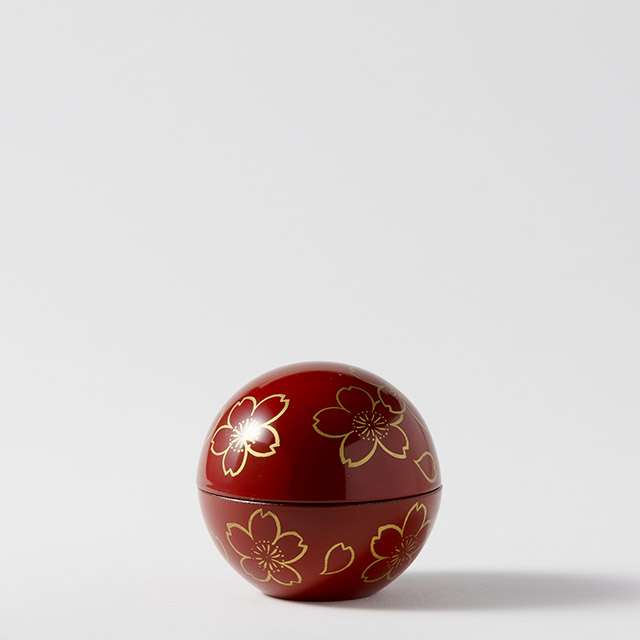 漆　珍味入れ　桜　明