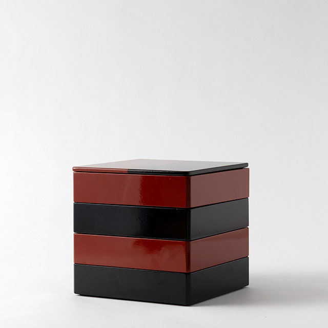 与段重 朱/黒二色コンビ