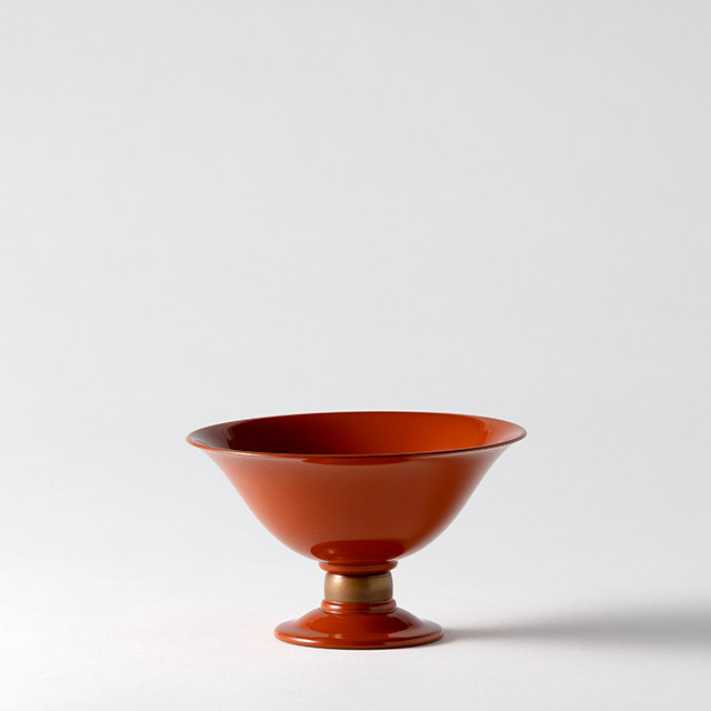 漆 越前珍味入れコンポート 朱