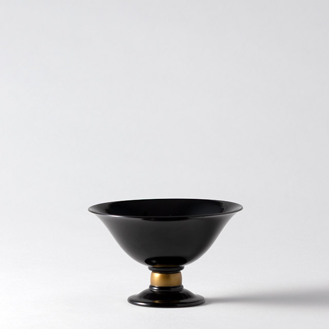 漆 越前珍味入れコンポート 黒