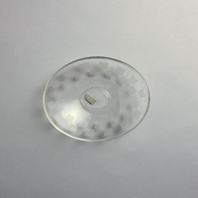 ガラス市松　楕円小皿