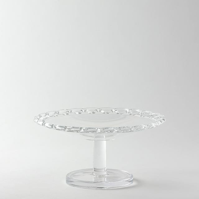 ガラスケーキスタンド(レース)