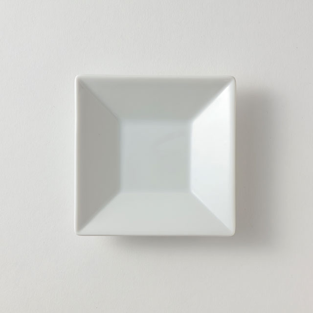 白正角皿10×10　IAS