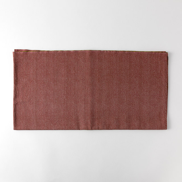 風呂敷　エンジ（裏黄土色）