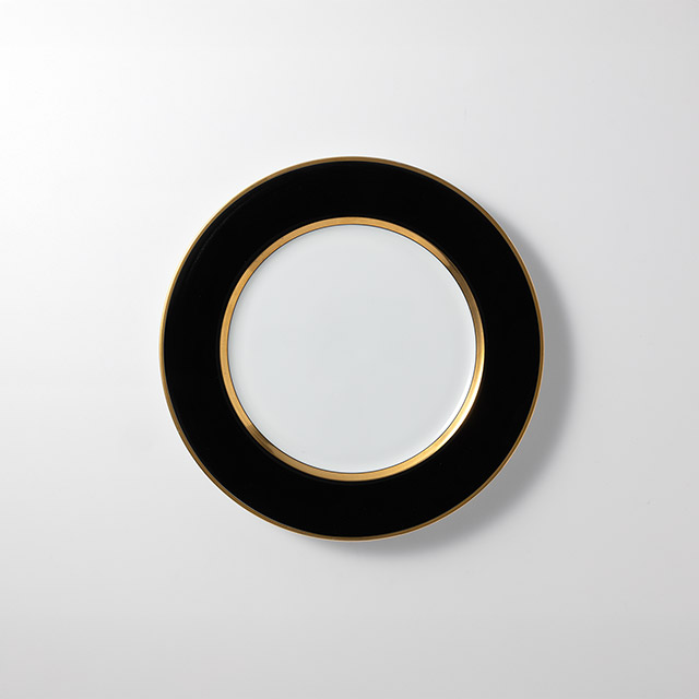 FF 26cmプレート 黒/金ライン