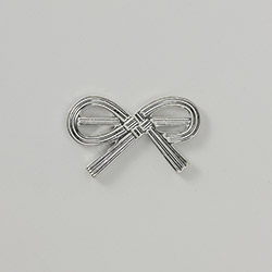 能作　叶結び箸置き　錫