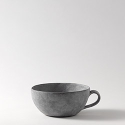 鈴木智子　スープカップ（薄白化粧）