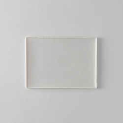 白石陽一　Pheno　磁土長角板皿　白（MS)