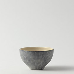 鈴木智子　カフェオレボウル（薄白化粧）