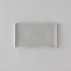 森岡希世子　長角白磁皿（珍味）