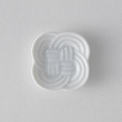 結び箸置き　ホワイト