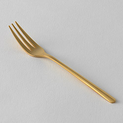 abeki　ステンレスケーキフォーク　ゴールド