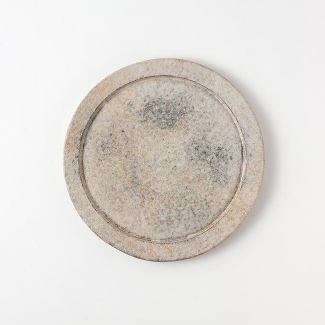 高木浩二 彩泥リム皿 小