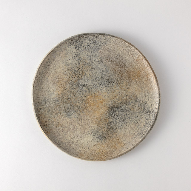 高木浩二 彩泥大皿 丸