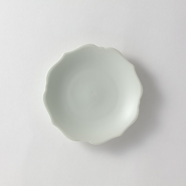 ODA 13小皿/稜花(青白)