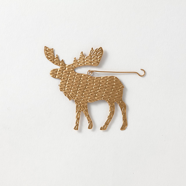 エンボスブリキオーナメント ヘラジカL