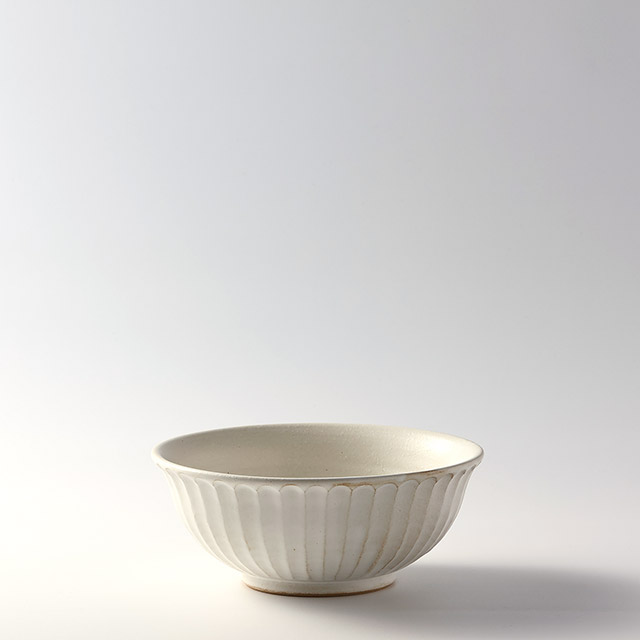 益子焼 ラーメンどんぶり 生成り