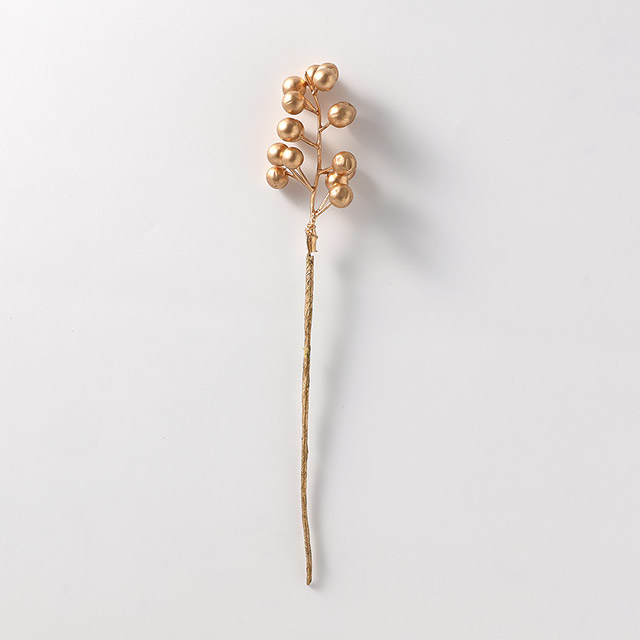 アートフラワー ベリー(ゴールド)