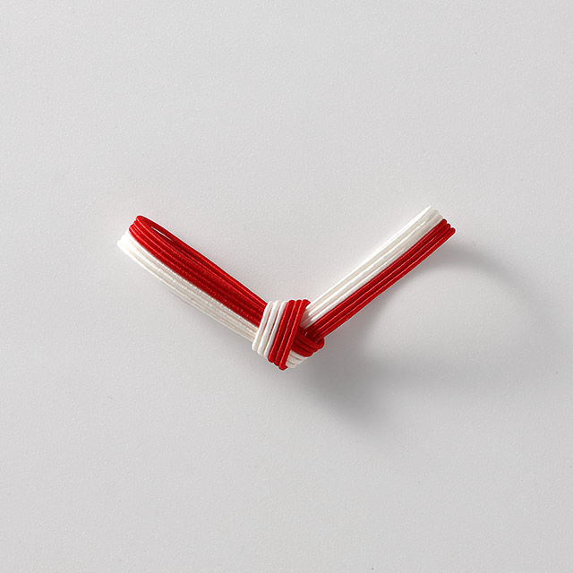 水引　結び箸置き　赤