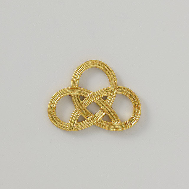 能作 あわじ結び箸置き 錫金箔