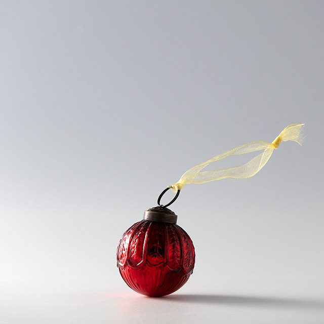 X'masオーナメント　デコボール5cm　赤