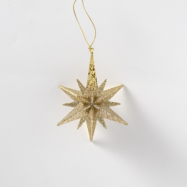 X'masオーナメント グリッター3Dスター