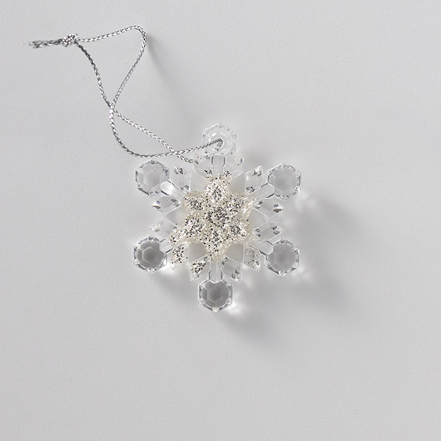 X'masオーナメント アクリルスノーフレーク5cm
