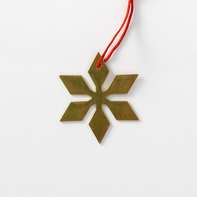X'masオーナメント メタルスノーフレーク金(2)