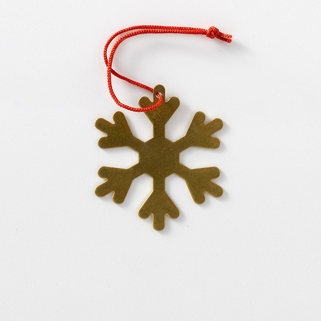 X'masオーナメント　メタルスノーフレーク金(3)