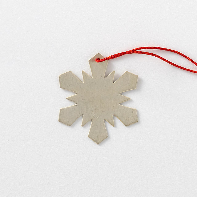 X'masオーナメント メタルスノーフレーク銀(1)