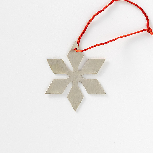 X'masオーナメント メタルスノーフレーク銀(2)