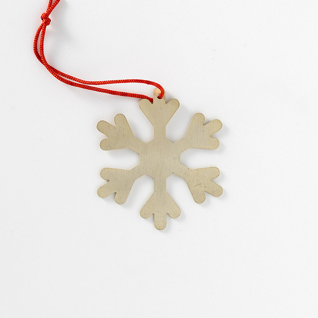 X'masオーナメント　メタルスノーフレーク銀(3)